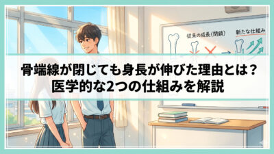 骨端線が閉じても身長が伸びた理由とは？医学的な2つの仕組みを解説
