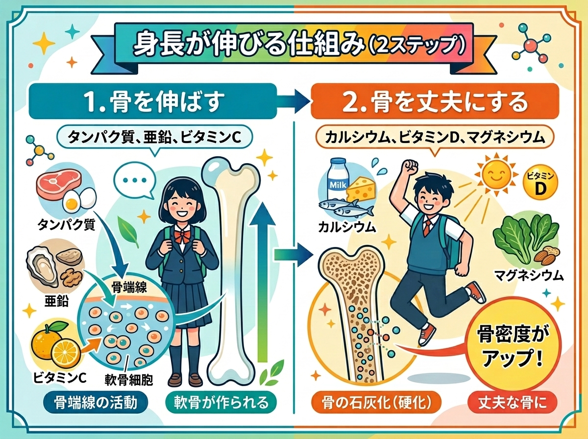 身長が伸びる仕組み