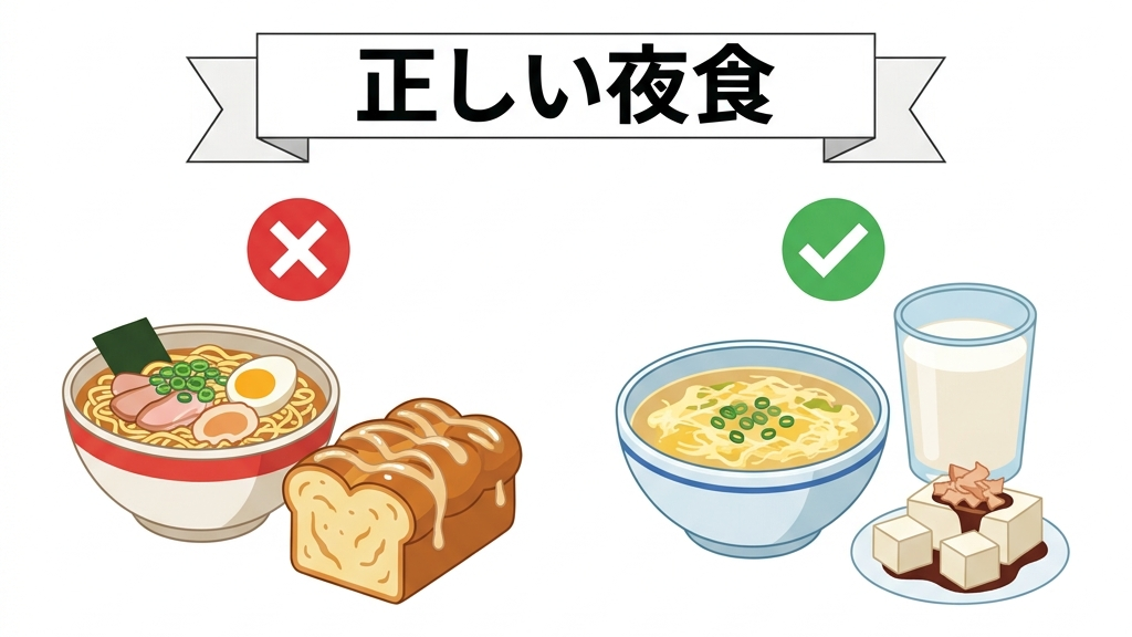 正しい夜食