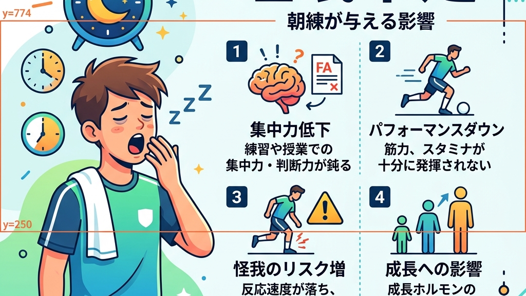 朝練と睡眠不足