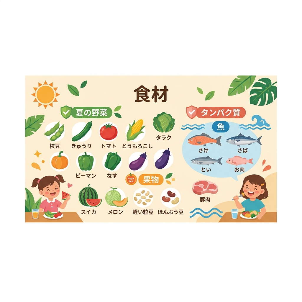 夏バテ予防におすすめの厳選食材