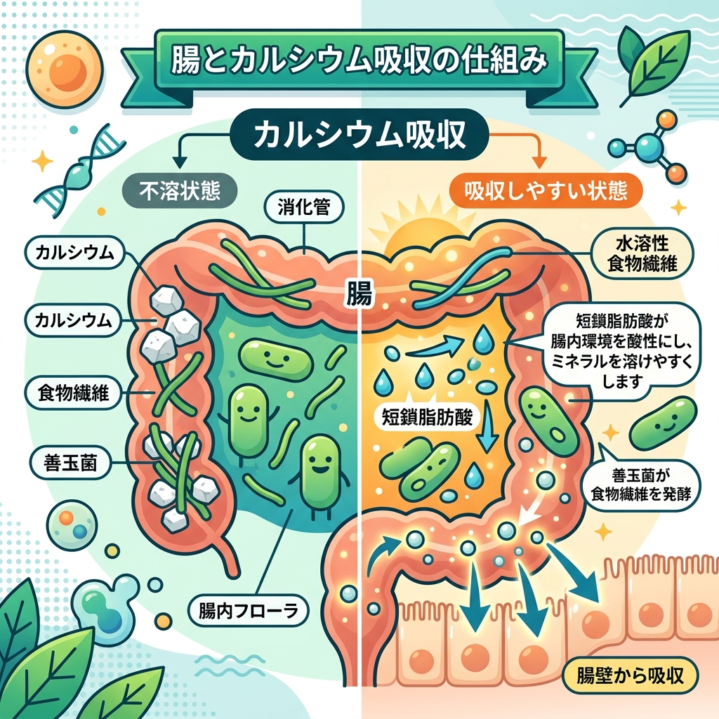 腸とカルシウム吸収