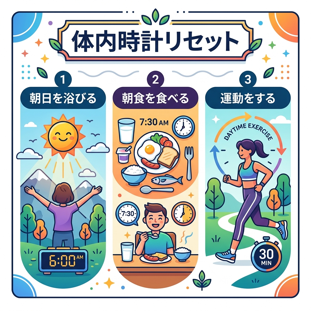 体内時計リセット術